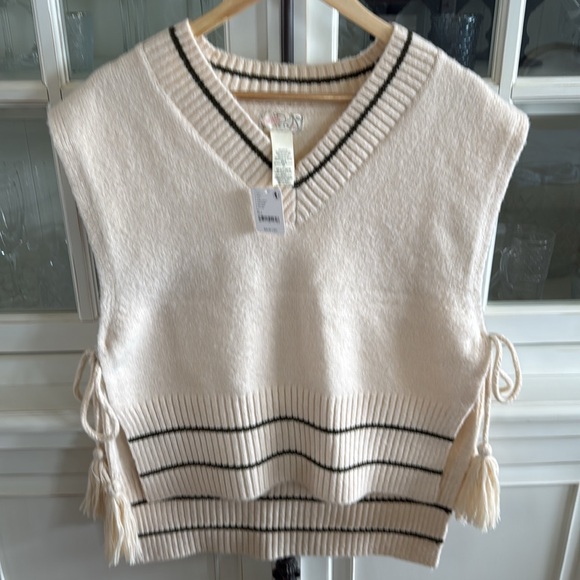 Free People Sweaters - Free People All-Star Stripe Pocho - New With Tags